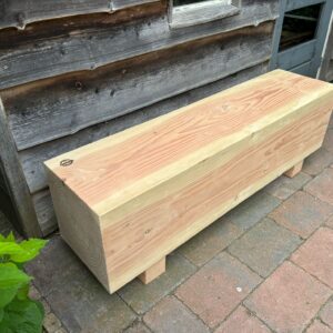 Bank houten blok