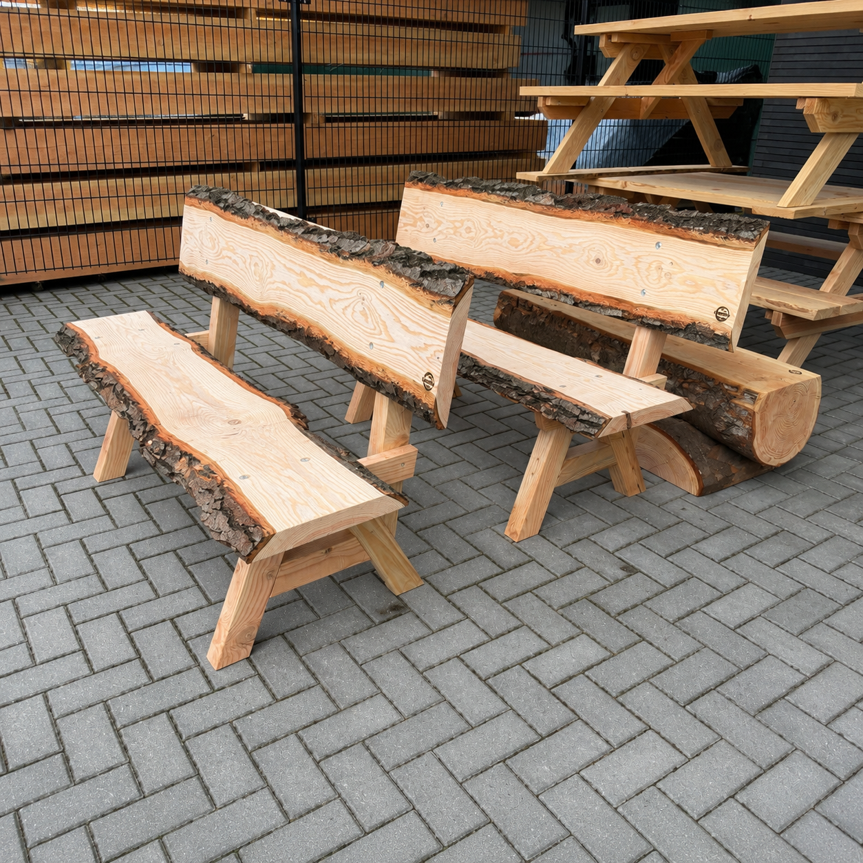 Houten bank - Afbeelding 2